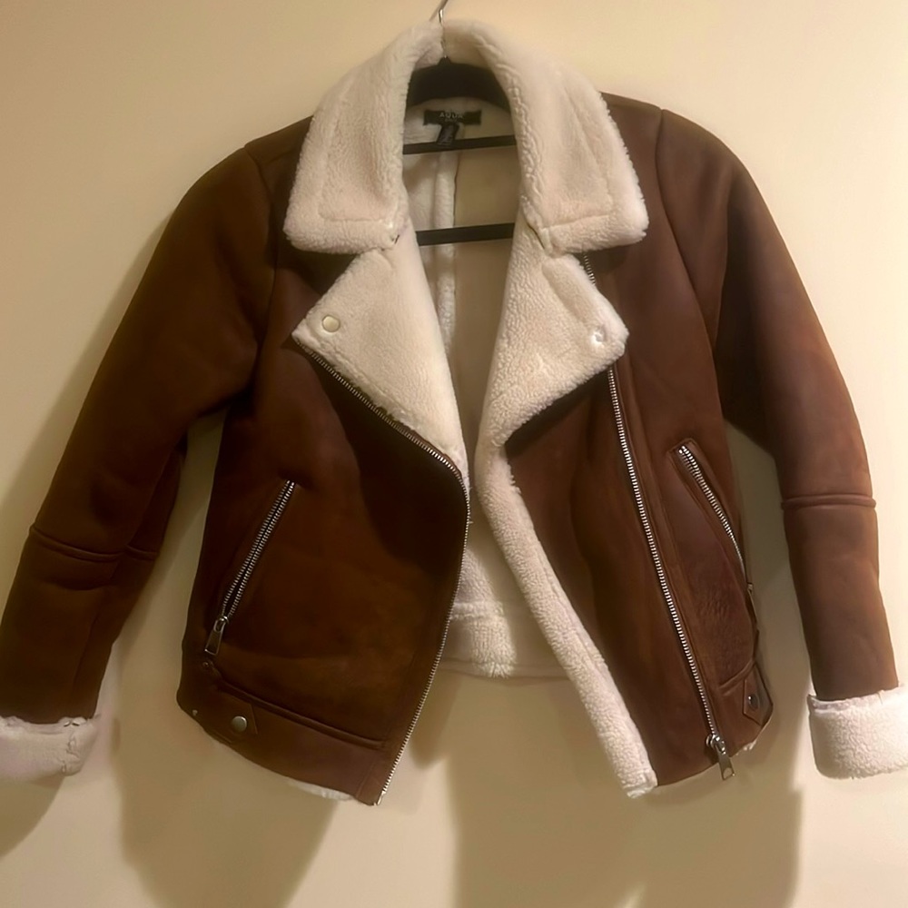 Girls faux shearling jacket